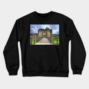 Caerphilly Castle Gatehouse in South Wales Crewneck Sweatshirt